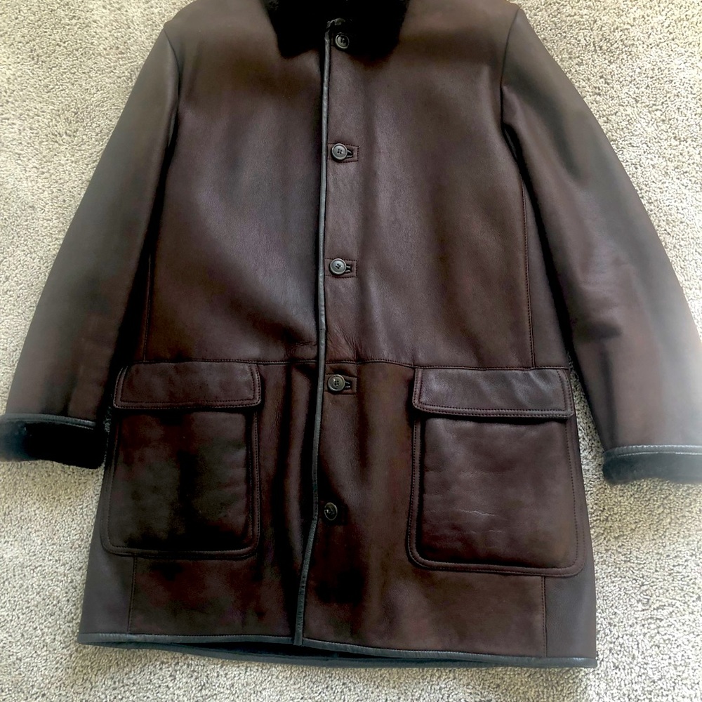 Men’s shearling coat, XL, made in Italy